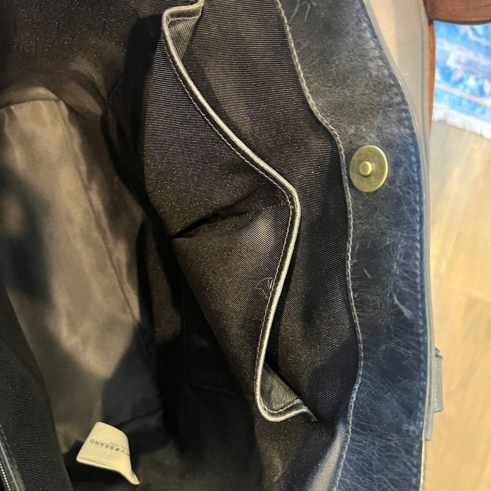 Lucky Brand Black Studded Tote with Braided Detail - Picture 10 of 12